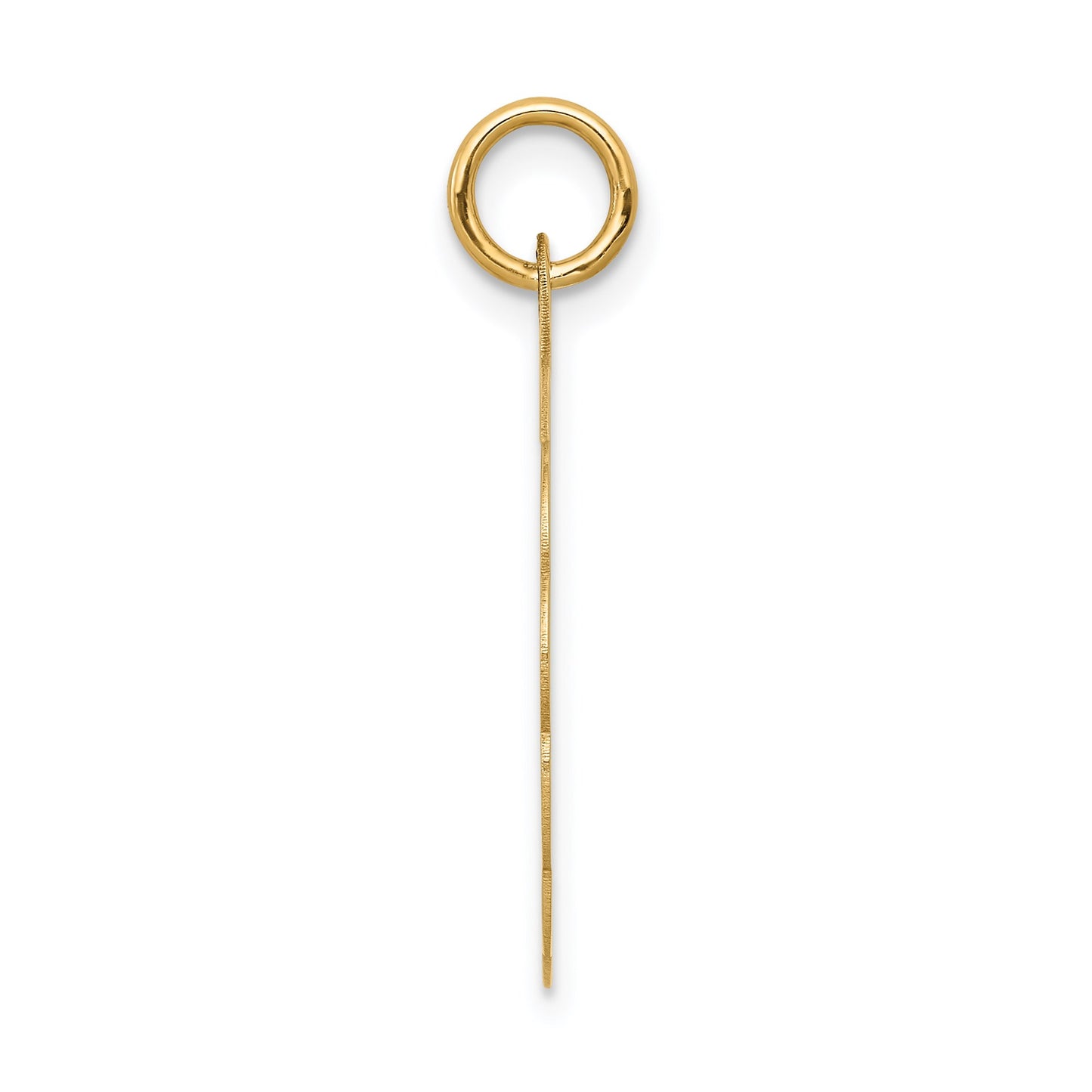 14k Boy Head on .013 Gauge 18mm Engravable Scalloped Disc Charm