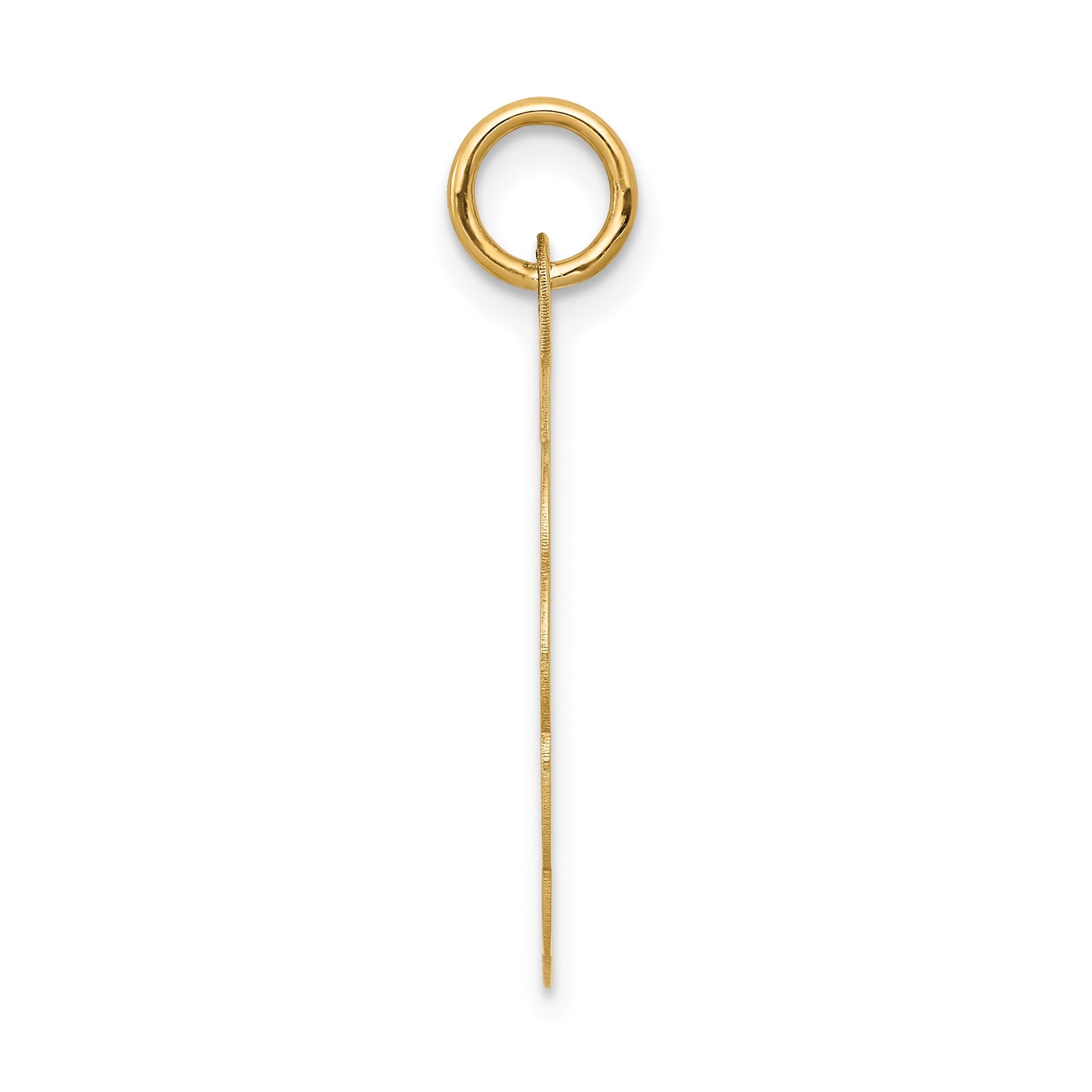 14k Boy Head on .013 Gauge 18mm Engravable Scalloped Disc Charm
