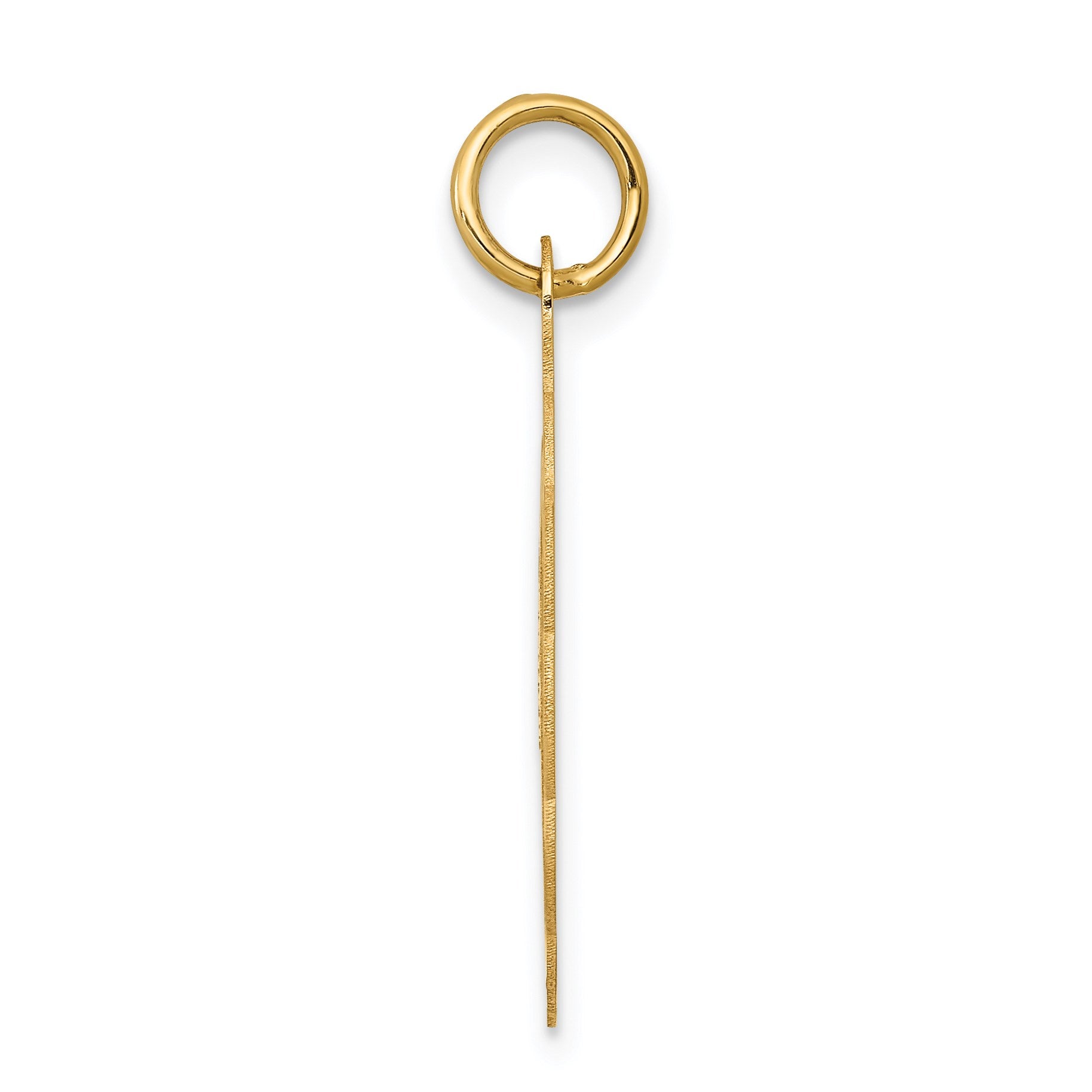 14k Girl Head on .013 Gauge 18mm Engravable Scalloped Disc Charm