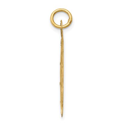 14k Girl Head on .011 Gauge 22mm Engravable Scalloped Disc Charm