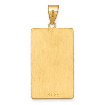 14ky Wheel of Fortune Tarot Card Pendant