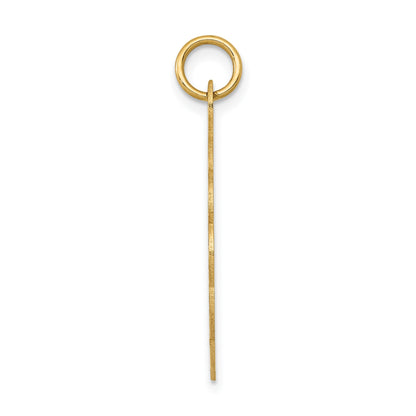 14k Girl Head on .011 Gauge Engravable Scalloped 25x22mm Disc Charm