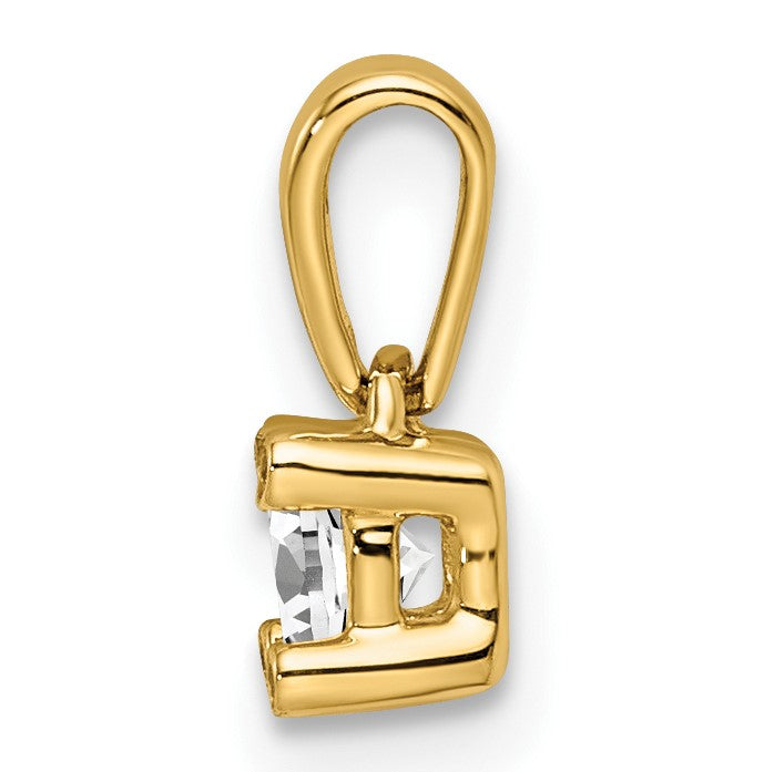14K Family Jewelry Diamond Semi-Set Pendant