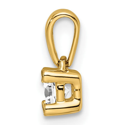 14K Family Jewelry Diamond Semi-Set Pendant