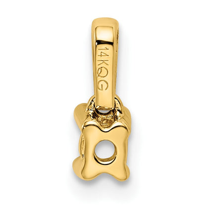 14K Family Jewelry Diamond Semi-Set Pendant
