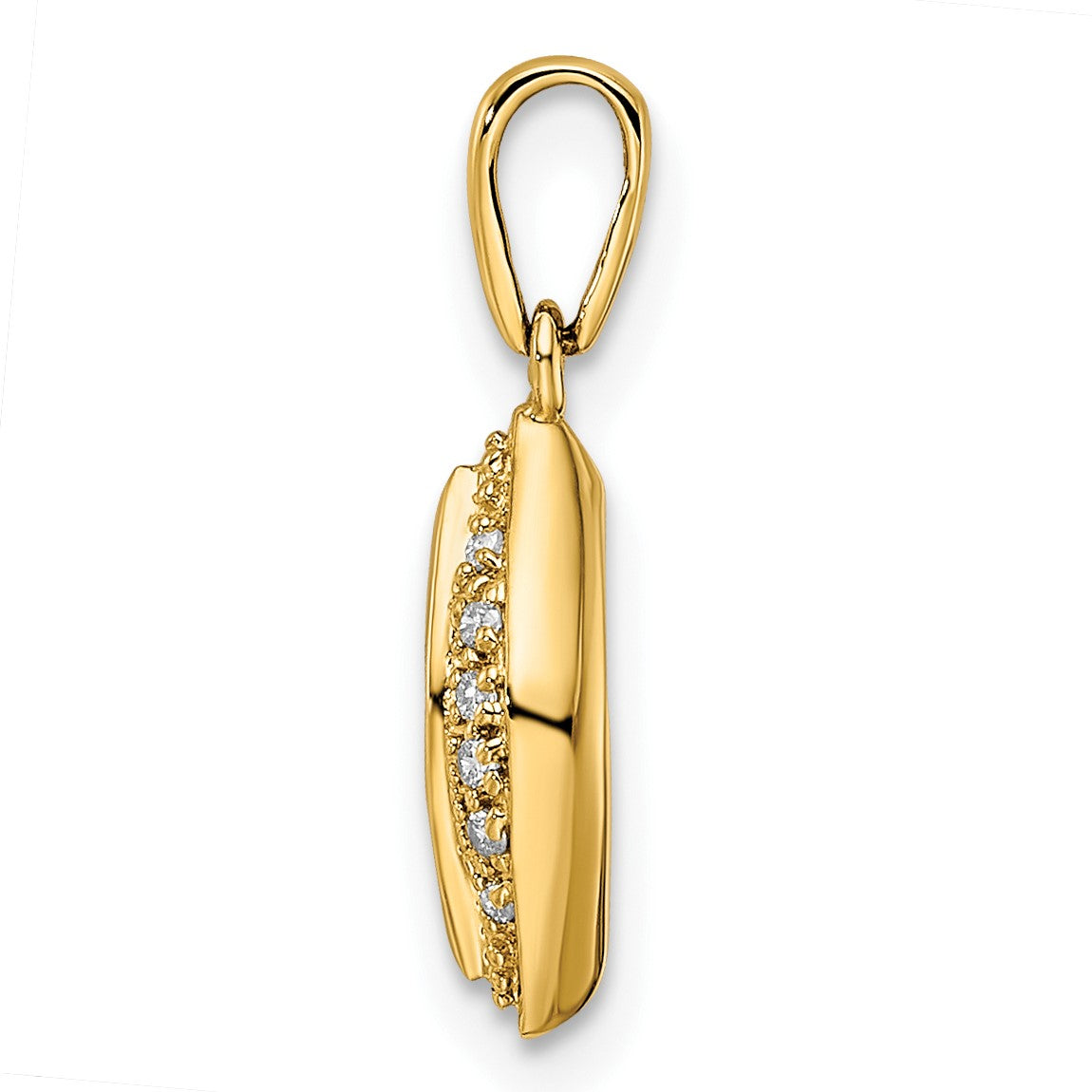 14K Family Jewelry Diamond Semi-Set Pendant