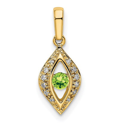 14K Family Jewelry Diamond Semi-Set Pendant