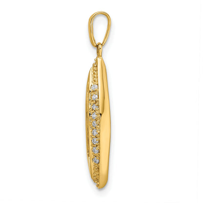 14K Family Jewelry Diamond Semi-Set Pendant