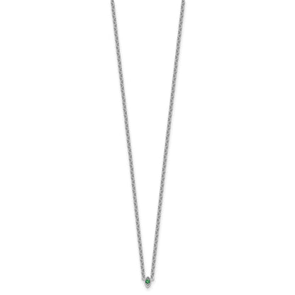 14k White Gold1 Birthstone Mother's Necklace Mounting
