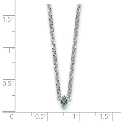 14k White Gold1 Birthstone Mother's Necklace Mounting