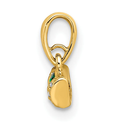 14K Family Jewelry Diamond Semi-Set Pendant