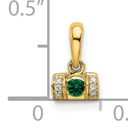 14K Family Jewelry Diamond Semi-Set Pendant