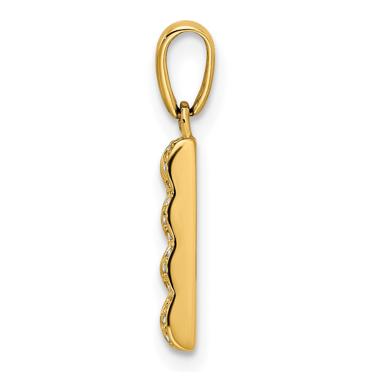 14K Family Jewelry Diamond Semi-Set Pendant