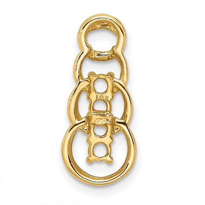 14ky 4 Stone Family Pendant Mounting