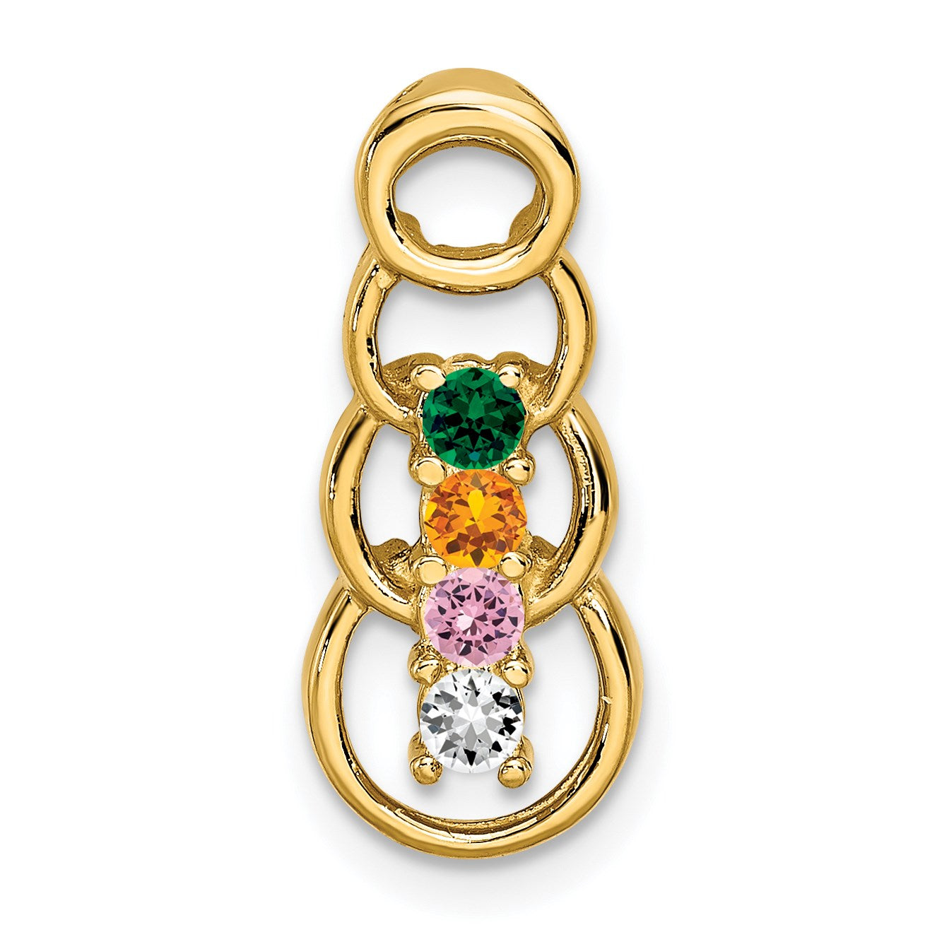 14ky 4 Stone Family Pendant Mounting