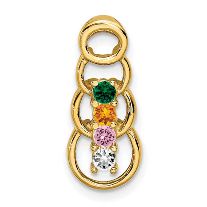 14ky 4 Stone Family Pendant Mounting