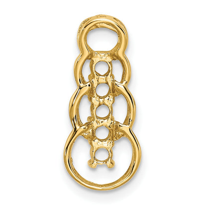 14k 5 Stone Family Pendant Mounting
