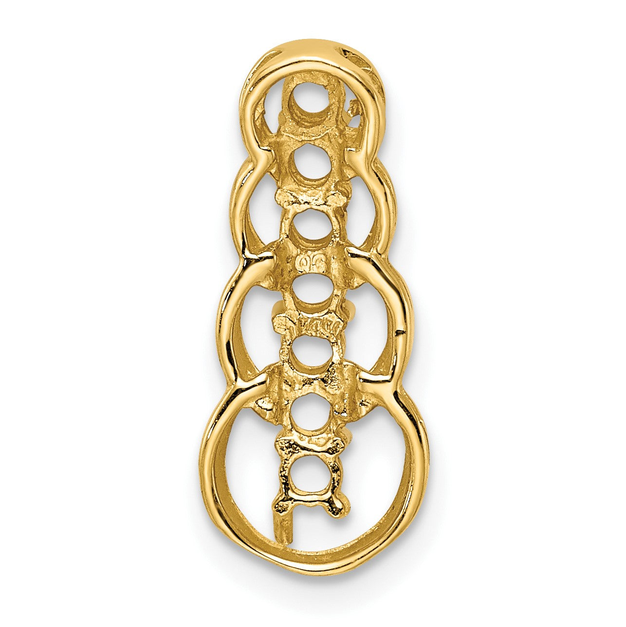 14k 7 Stone Family Pendant Mounting