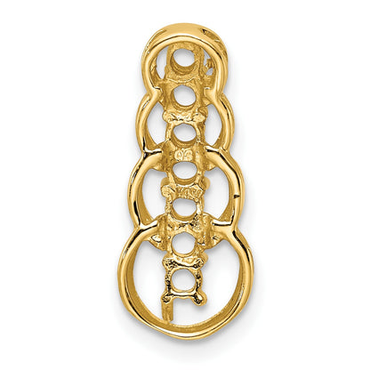 14k 7 Stone Family Pendant Mounting