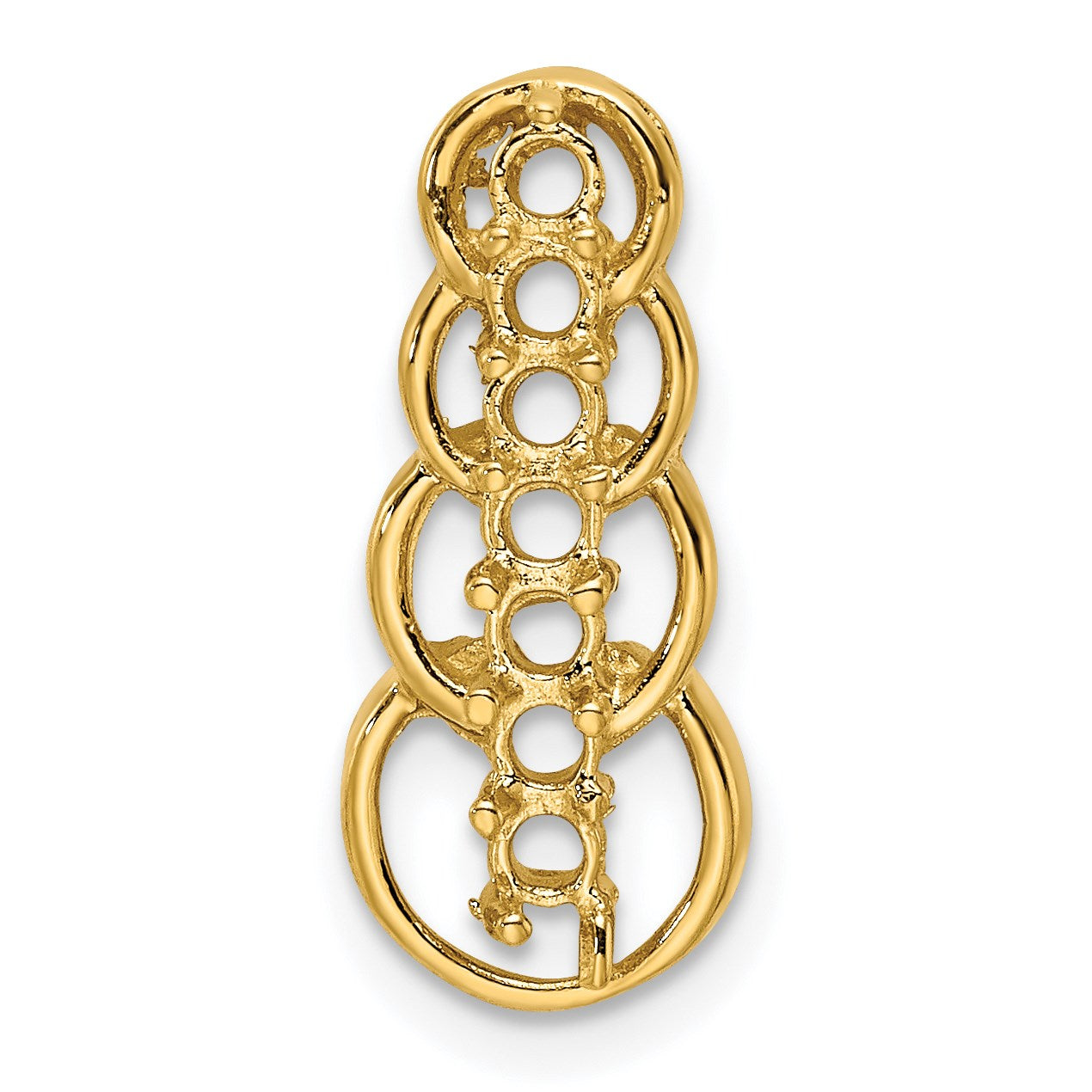14k 7 Stone Family Pendant Mounting