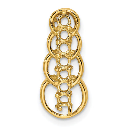 14k 7 Stone Family Pendant Mounting