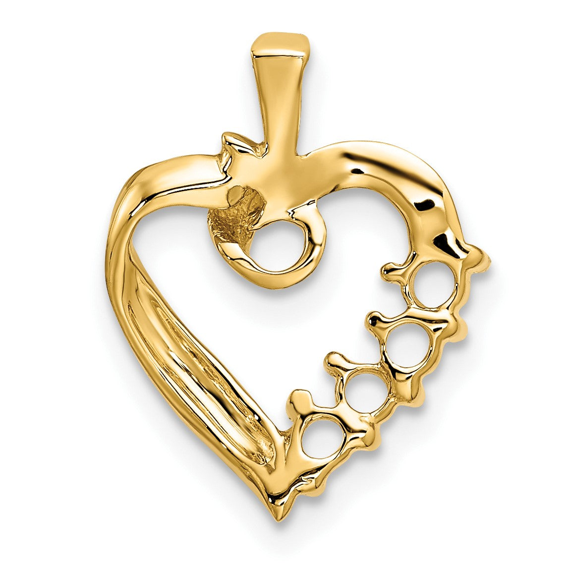 14k 4 Stone Family Pendant Mounting