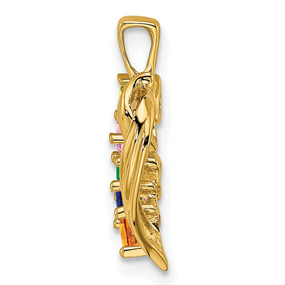 14k 5 Stone Family Pendant Mounting