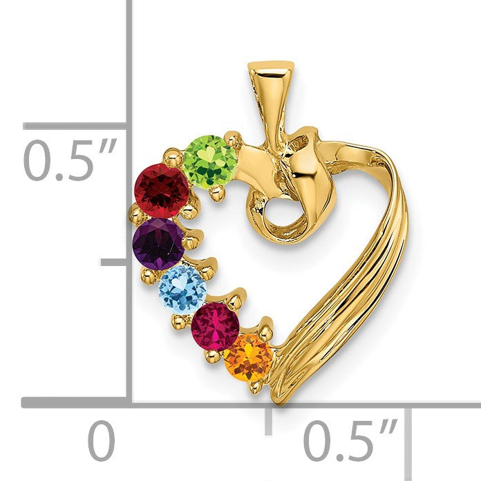 14ky 6 Stone Family Pendant Mounting