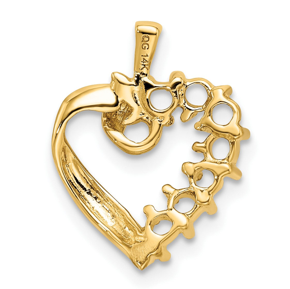 14k 7 Stone Family Pendant Mounting