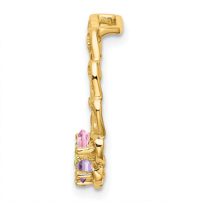 14k 4 Stone Family Pendant Mounting