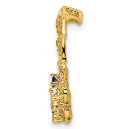 14k 5 Stone Family Pendant Mounting