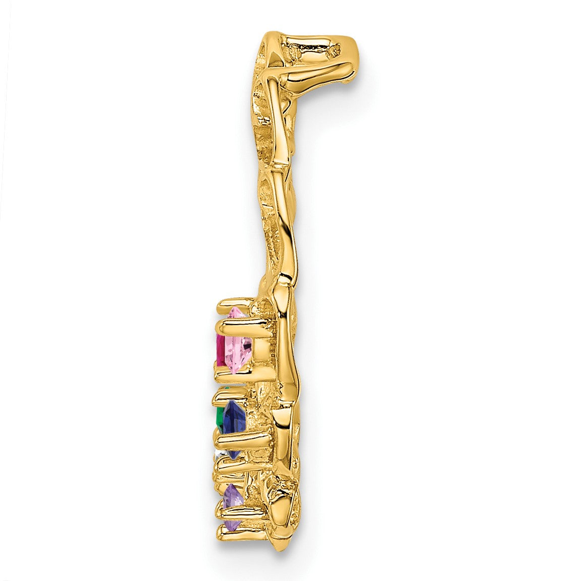 14k 6 Stone Family Pendant Mounting