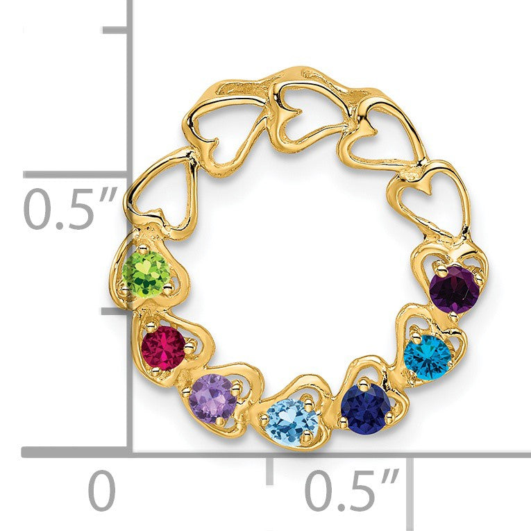 14k 7 Stone Family Pendant Mounting