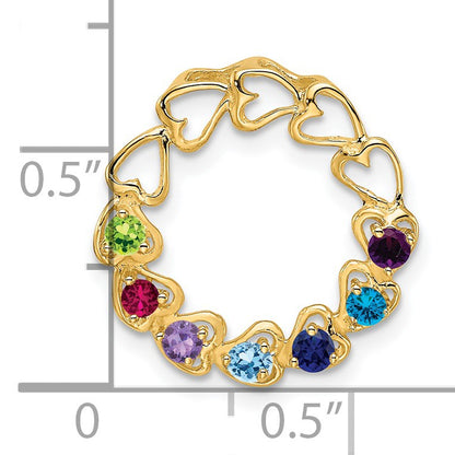 14k 7 Stone Family Pendant Mounting