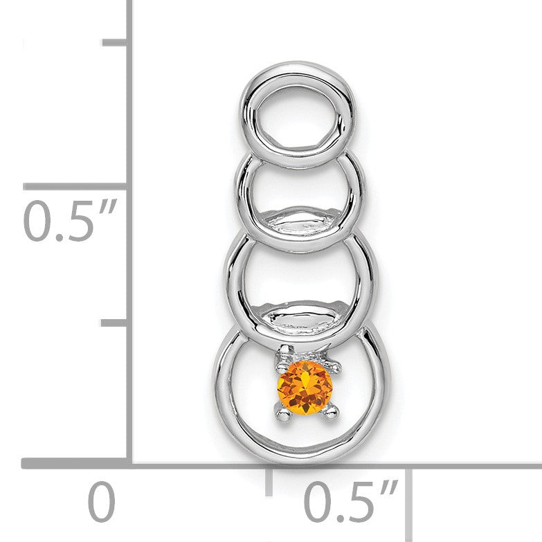 14k White Gold 1 Stone Family Pendant Mounting