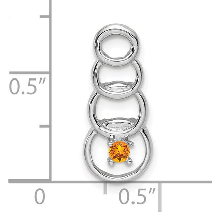 14k White Gold 1 Stone Family Pendant Mounting