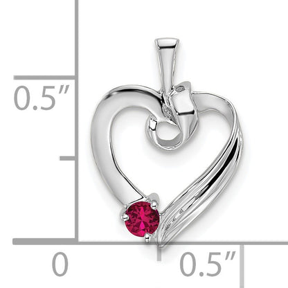 14k White Gold 1 Stone Family Pendant Mounting