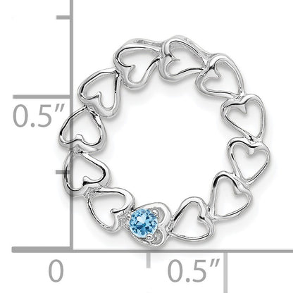 14k White Gold 1 Stone Family Pendant Mounting