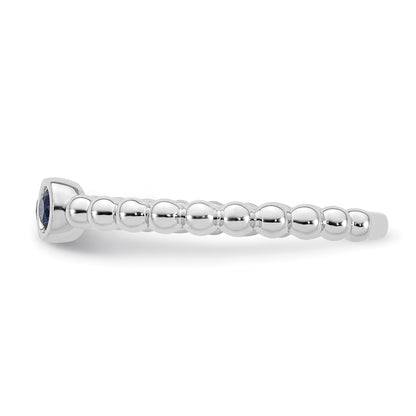 14k White Gold 2 Birthstone Mother's Ring Mounting