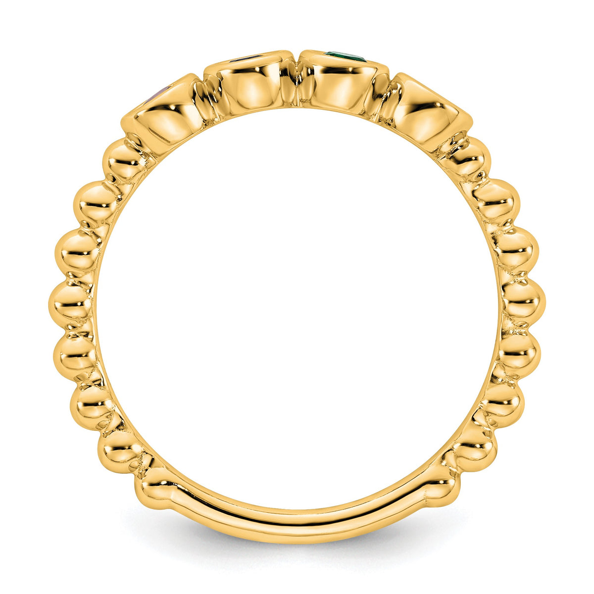 14k 4 Birthstone Mother's Ring Mounting