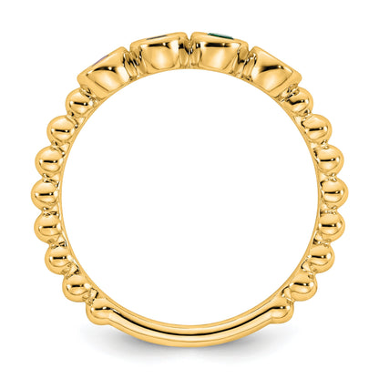 14k 4 Birthstone Mother's Ring Mounting