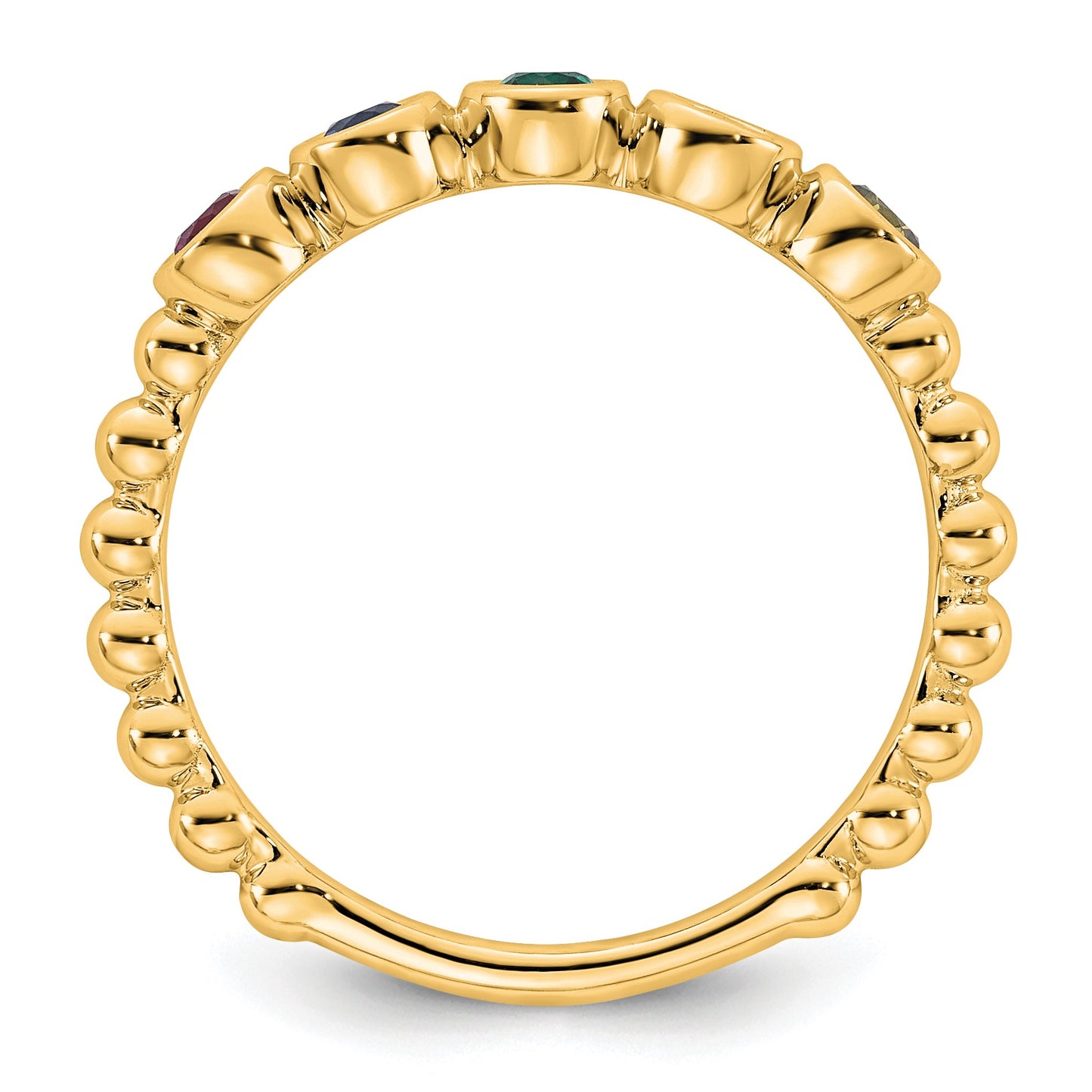 14k 5 Birthstone Mother's Ring Mounting