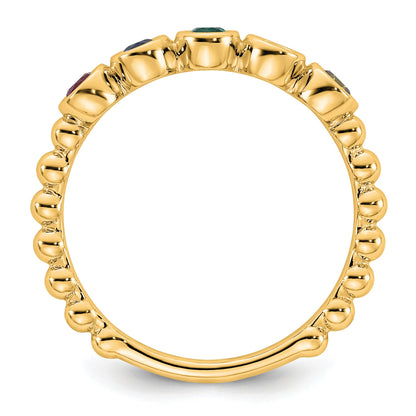 14k 5 Birthstone Mother's Ring Mounting