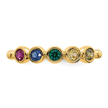 14k 5 Birthstone Mother's Ring Mounting