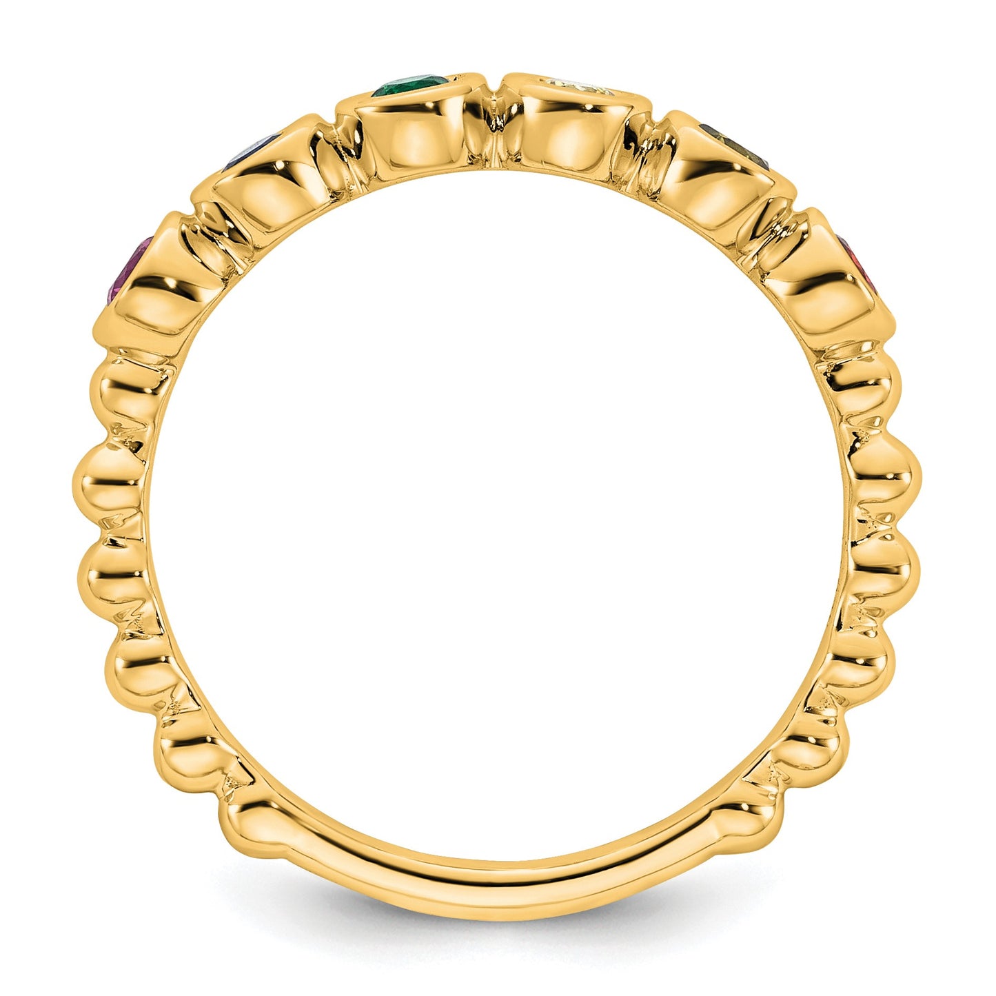 14k 6 Birthstone Mother's Ring Mounting