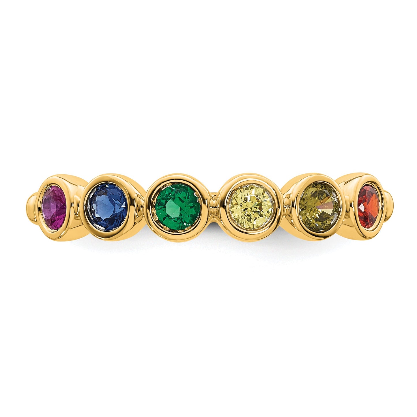 14k 6 Birthstone Mother's Ring Mounting