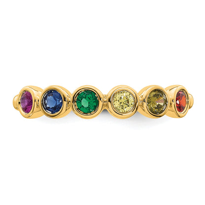 14k 6 Birthstone Mother's Ring Mounting