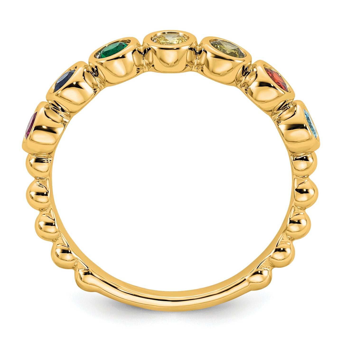 14k 7 Birthstone Mother's Ring Mounting
