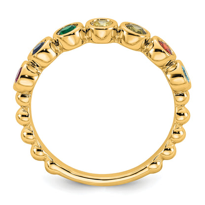 14k 7 Birthstone Mother's Ring Mounting