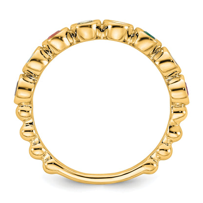 14k 8 Birthstone Mother's Ring Mounting